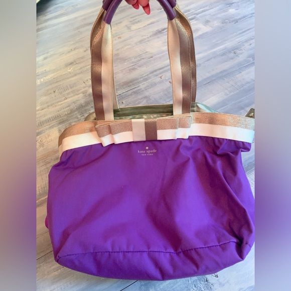Y2K Kate Spade Fabulous Purple Tote Bag - Picture 1 of 9